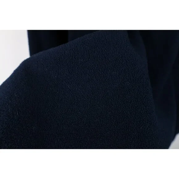 Vintage 90s Perry Ellis Mens Large Spell Out Flag 1/4 Half Zip Fleece Sweater - Picture 8 of 14